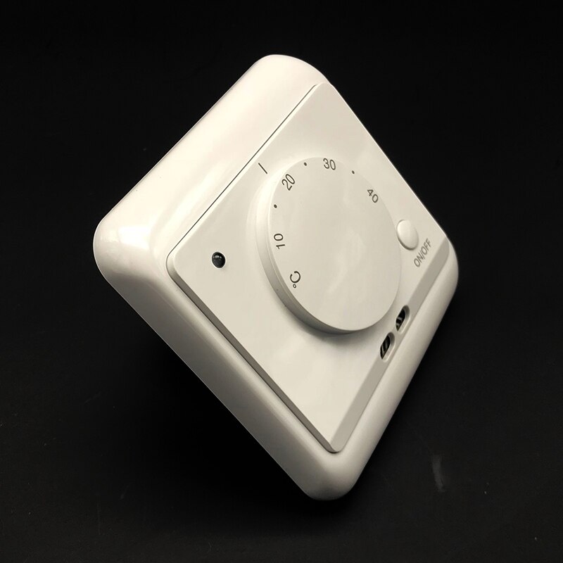 ME720D 220V 16A Electric Heating Warm Floor Thermostat Rotary Switch Two Sensors Manual Control Temperature Regulator