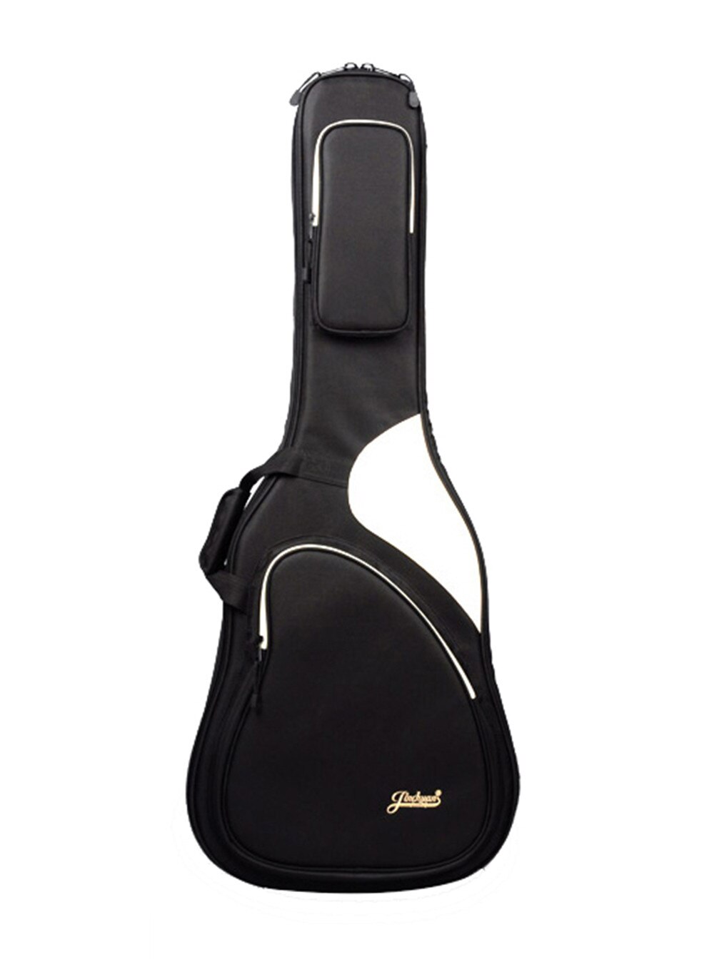 Sac pour guitare classique acoustique 41 pouces, sac à dos réglable sangle d&#39;épaule Portable épais rembourré noir: black