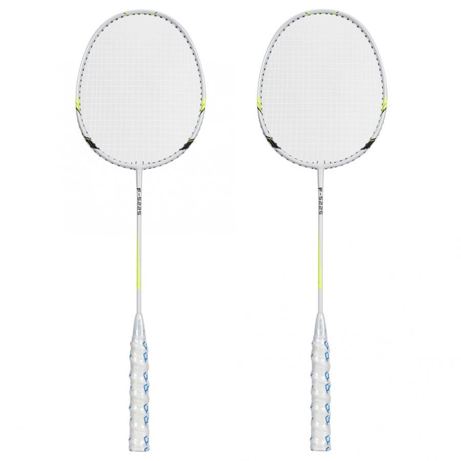 Badminton Rackets Aluminum Alloy Badminton Racket High Elasticity Indoor Outdoor Sports Training Racquet with Anti-skid Handle
