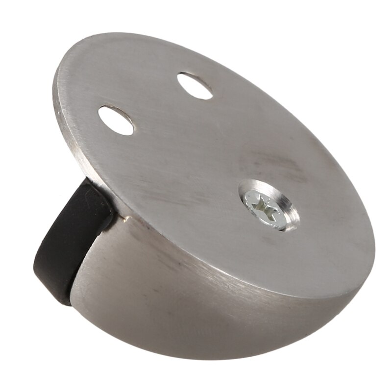 -Ronde Deur Stop Zware Eenvoudige Deurstop Floor Mount voor Home Office Hotel Solide Metalen Roestvrij Staal met rubber Pad Cyl
