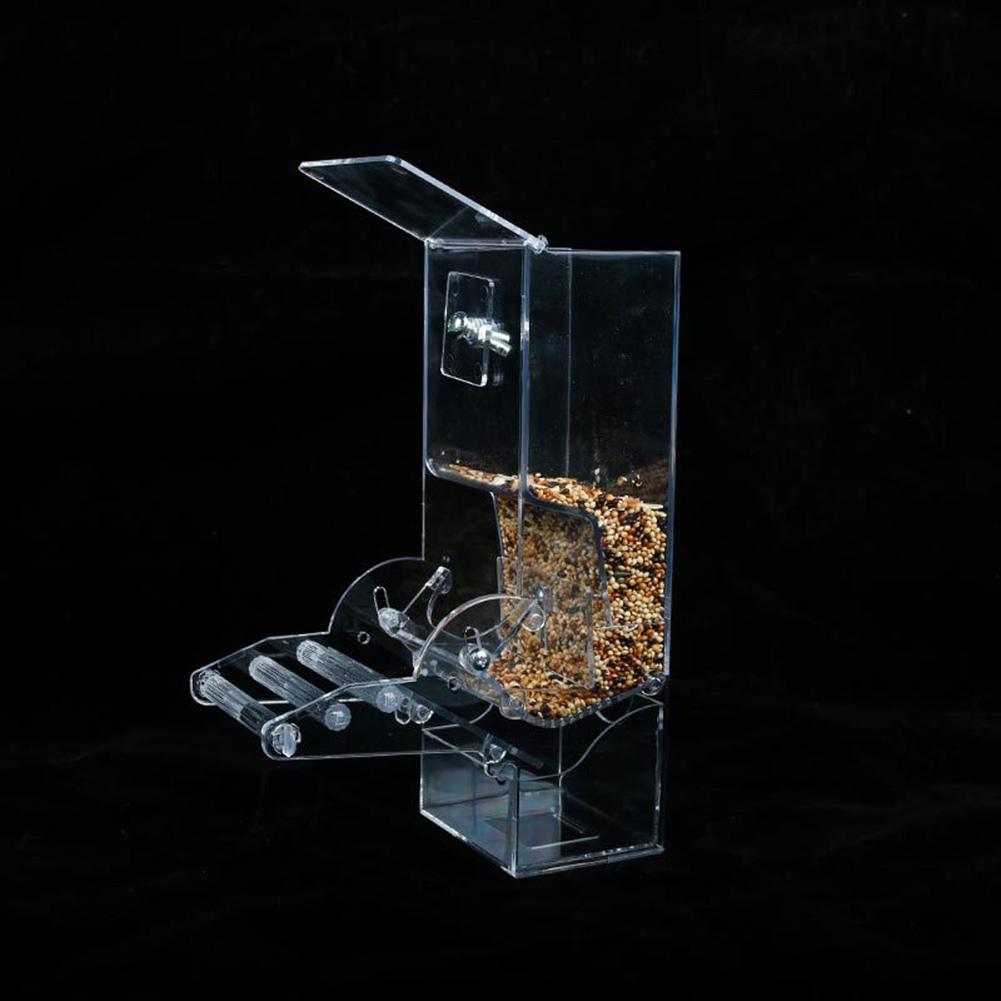 GABRIELLE Mangeoire À Oiseaux Automatique - Transparent Mangeoire/Comodor Interieur Exterieur Pour Oiseau En Acrylique Grai Nes Pour Oiseaux Perruches Calopsittes Accessoires Doiseaux 80599645