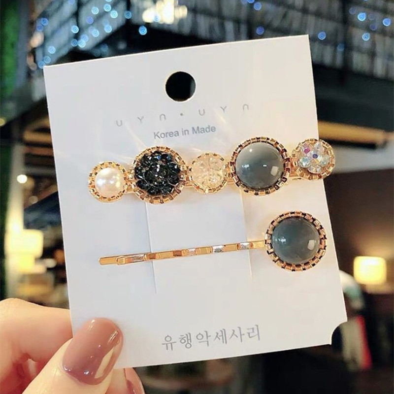 2/3/4 Pcs/Set Korea Eenvoudige Metalen Haarspelden Voor Vrouwen Hollow Star Hartvorm Haarspeldjes Goud Kleur hairgrip Haaraccessoires: NO.9
