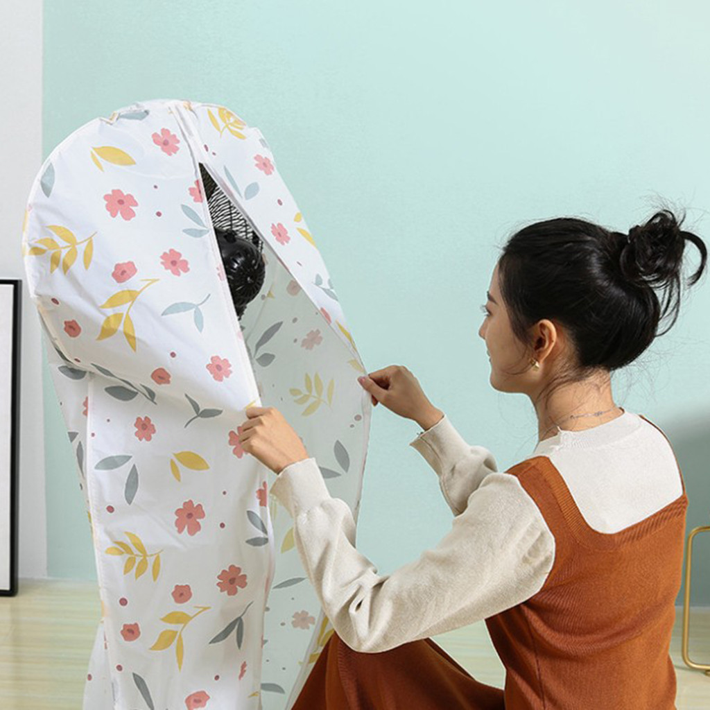 3D All-Inclusive Fans Dust Cover PEVA Waterproof Floor Fan Protective Case Household Electric Fan Storage Bag Organizer Tool