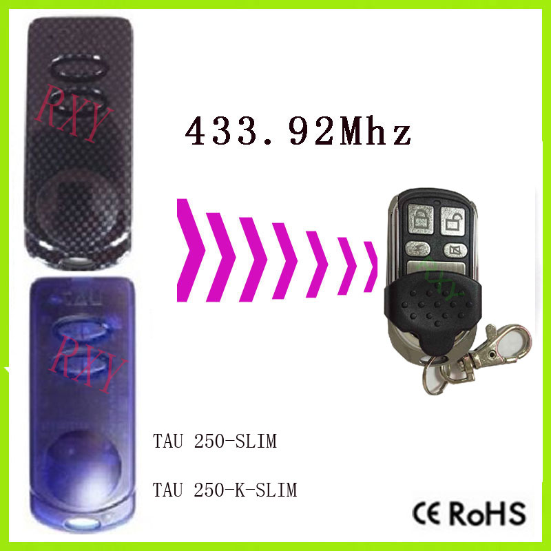 TAU Remote Control 433MHz Gate Garage Door TAU TAU 250-SLIM 250-K-SLIM 250K-SLIMC 433mhz Remote Control