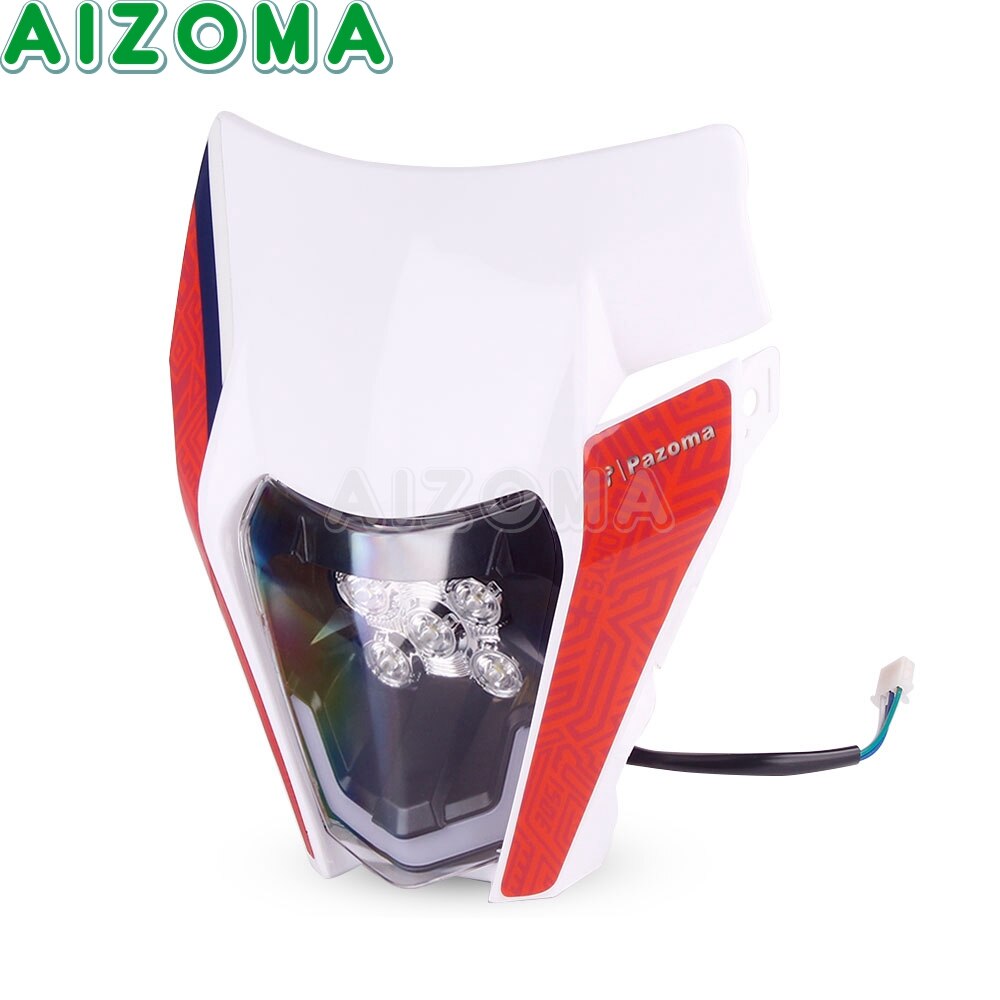 Carénage Complet Avec Phare LED 36W Pour Supermotard, Cross, Enduro, Moto Tout-terrain