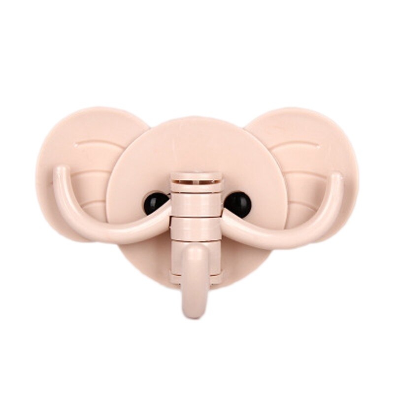 Olifant Neus Haak Kleerhanger Key Cap Muur Haak Kleding Weer Rekken Haak Zelfklevende Sticky Holder Minimalistische Home Decor: PK