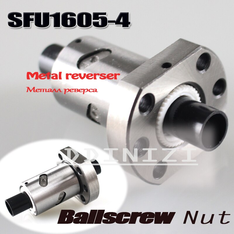 Husillo de bolas sfu1605-4 de 1000mm C7 con brida 1605, husillo de bolas individual BK/BF12, extremo mecanizado, piezas de maquinaria para carpintería
