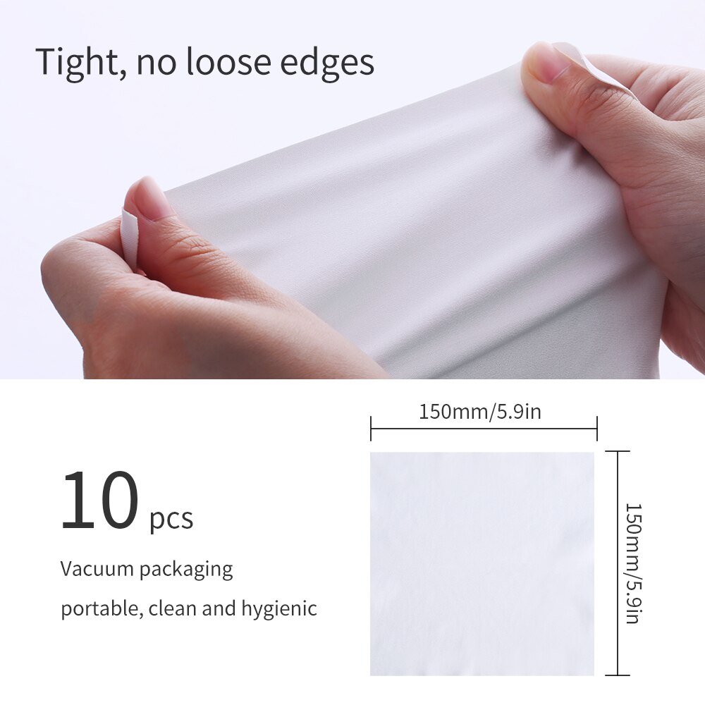 K&amp;F Concept 10 Pcs Microfiber Cleaning Cloths Individually Vacuum Wrapped for Camera Lens Cell Phones LCD Screens and More