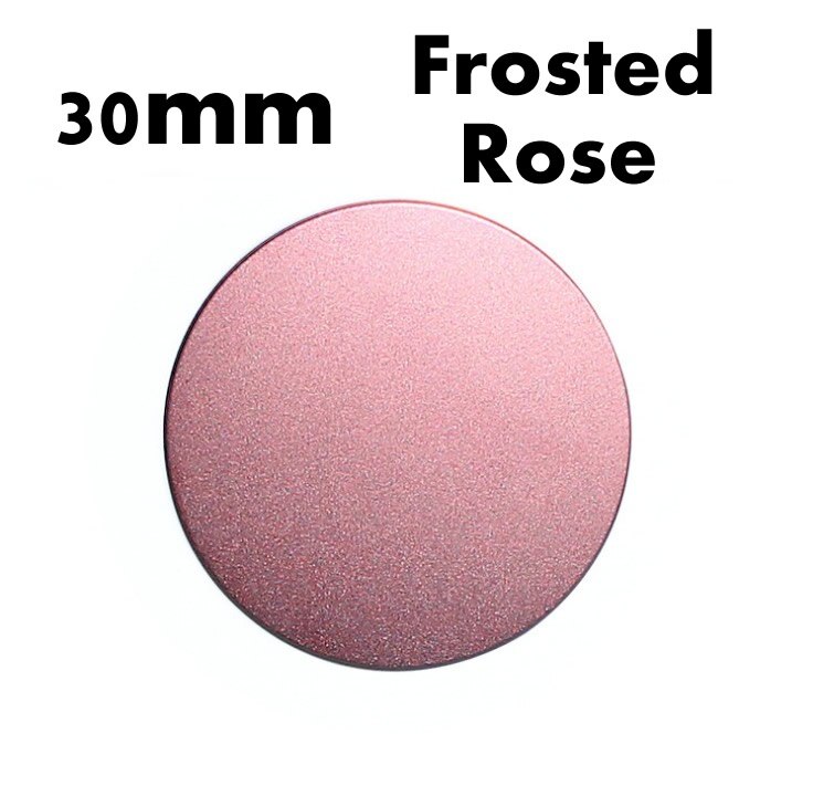 2 stuks Universele 30mm matte Geborsteld Metalen Plaat schijf ijzeren plaat voor Magneet Mobiele Telefoon Houder Voor Magnetische Auto telefoon standhouder: 30Rose-matte