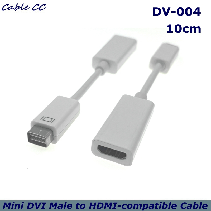 (voor Apple Mac Macbook) Mini DVI Male naar HDMI-compatibele Female Kabel HD Mini DVI Male naar HD Converter Kabel Cabo Cord 1080P