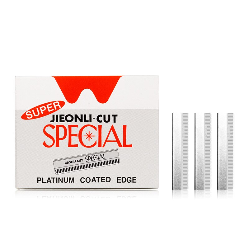 10 Stks/pak Wenkbrauw Trimmer Blades Wenkbrauw Cutter Apparatuur Super Feather Gesneden Speciale Platinum Coated Edge Scheermesjes