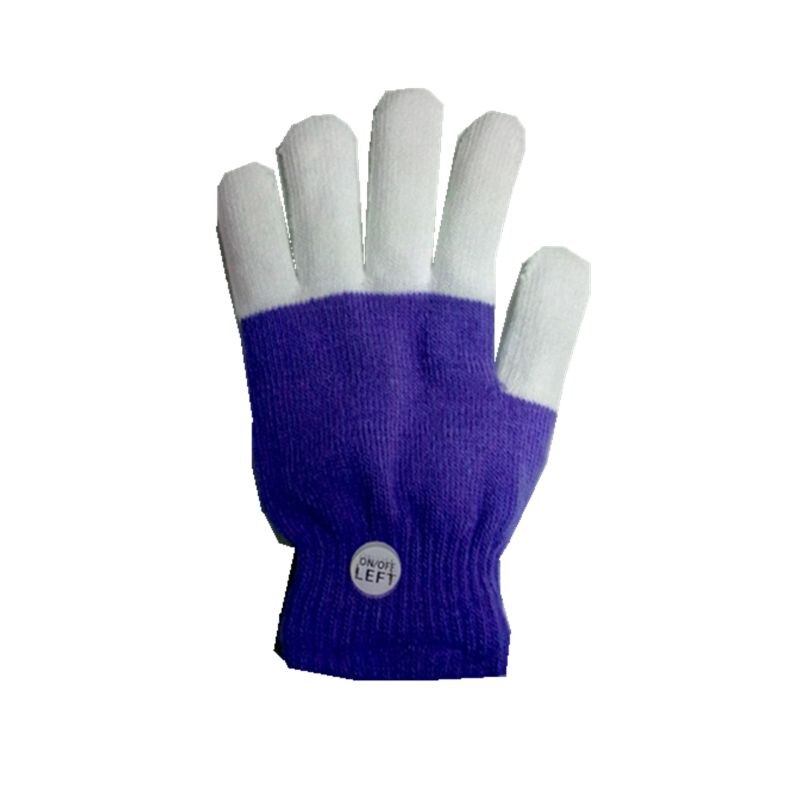 Børn led finger lys op handsker, små 6 tilstande blinkende led varme handsker 72xc: D
