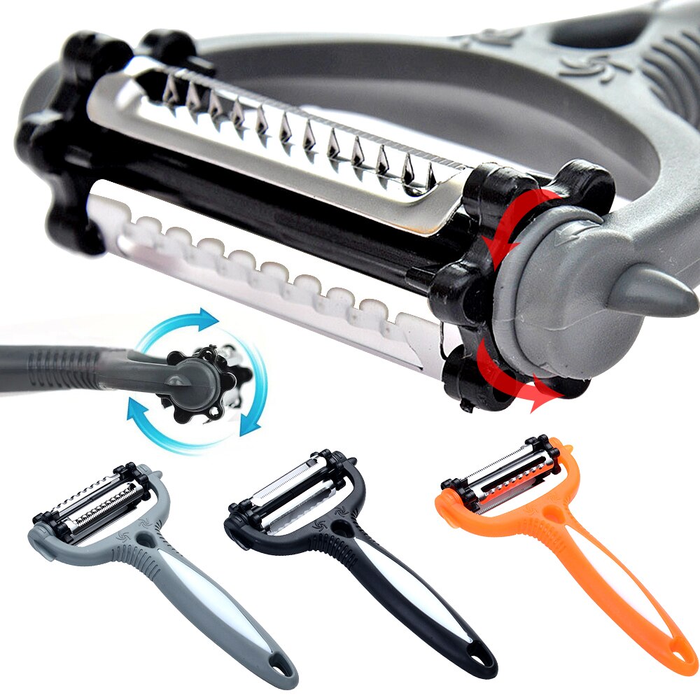 Multifunctional 360 Degree Rotary Kitchen Tool Vegetable Fruit Potato Carrot Peeler Grater Turnip Cutter Slicer Melon Gadget