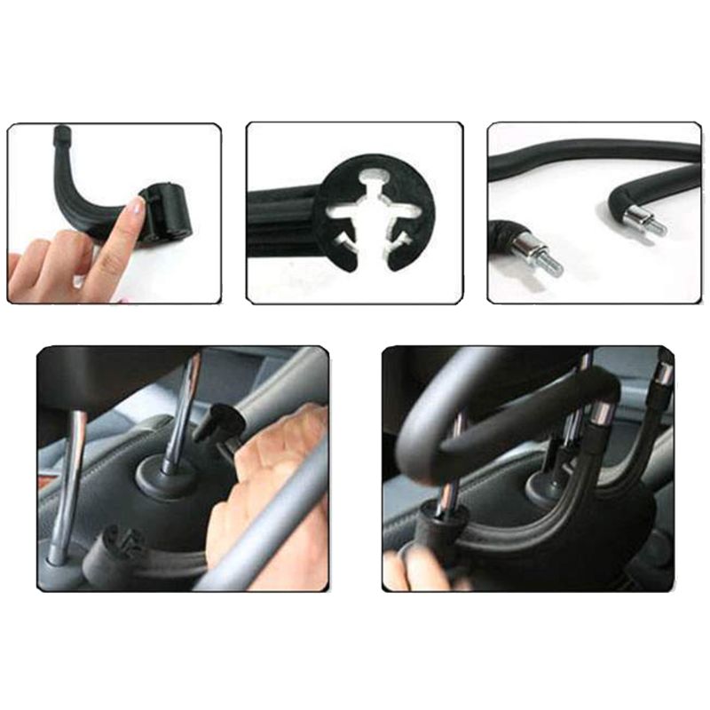 450*250MM Universal Soft Car Coat Hangers Back Seat Headrest Coat Clothes Hanger Jackets Suits Holder Rack Auto Supplies