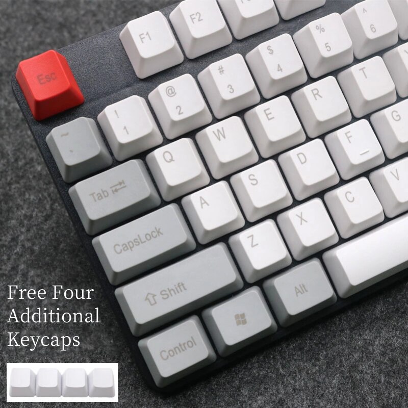 Top Gedruckt OEM PBT Keycap Für Mechanische Tastatur 108 Schlüssel Vollen Satz Dolch Verdicken Tastenkappen Schlüssel Für Blau/Rot/braun/Schwarz Schalter