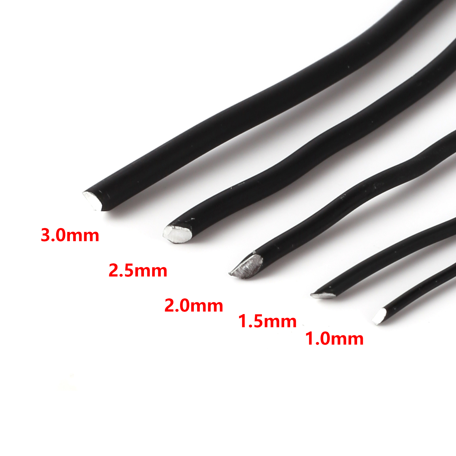Alambre para bonsái negro de 3m/5m/10m, lazos de entrenamiento para bonsái de aluminio anodizado, soporte para plantas, ramas, cuerdas de fijación curvadas, accesorios de jardín