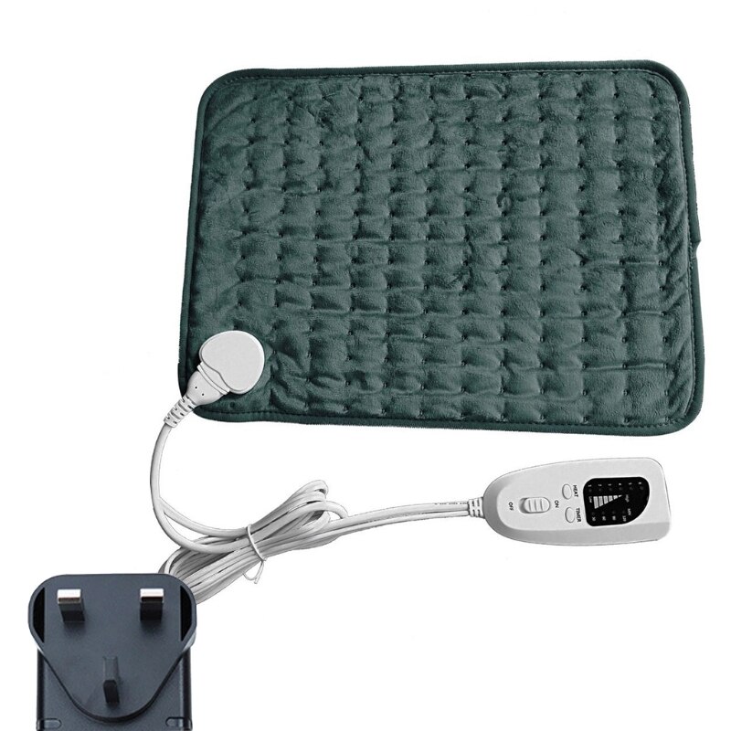 Heated Blanket Electric Throw, 12” x 16” Flannel Electric Blanket with 6 Heating Levels & 4 Timer Settings Auto-Off,: MULTI