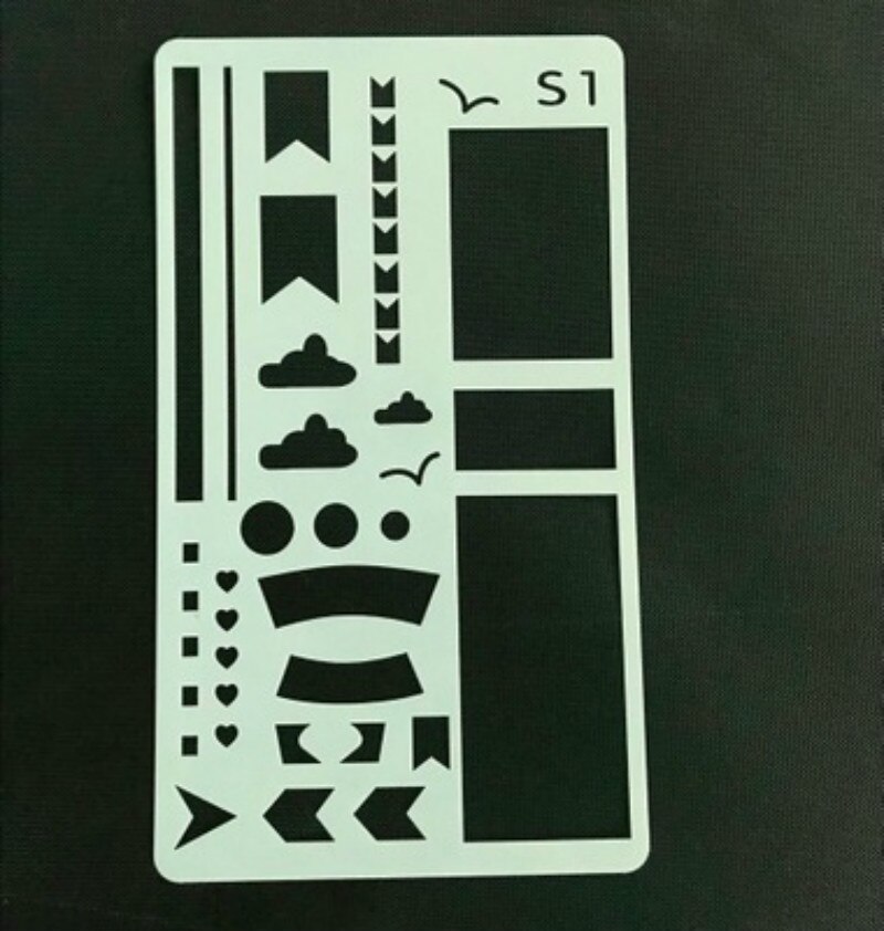 4pcs/set DIY Stencils School Supplies Hollow Out Drawing Template For Kids