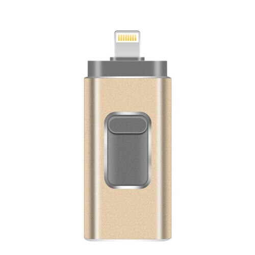 16 GB/32 GB/64 GB/128 GB/256 GB/512 GB OTG USB Flash drive 3 In 1Cle USB 3.0 Pendrive Sleutel Voor iPhone 5/6/7/8/X/ 11 iPod iPad Android PC: 64GB / Goud