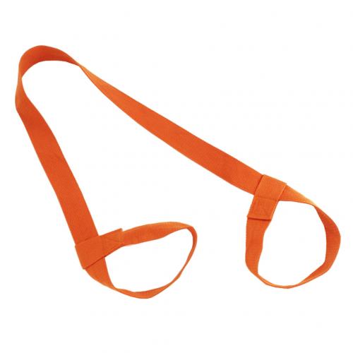 Justerbar yogamåtte bælteholder sportsslynge skulderbærer motion stretch fitness elastisk yoga bælte fitness forsyninger: Orange