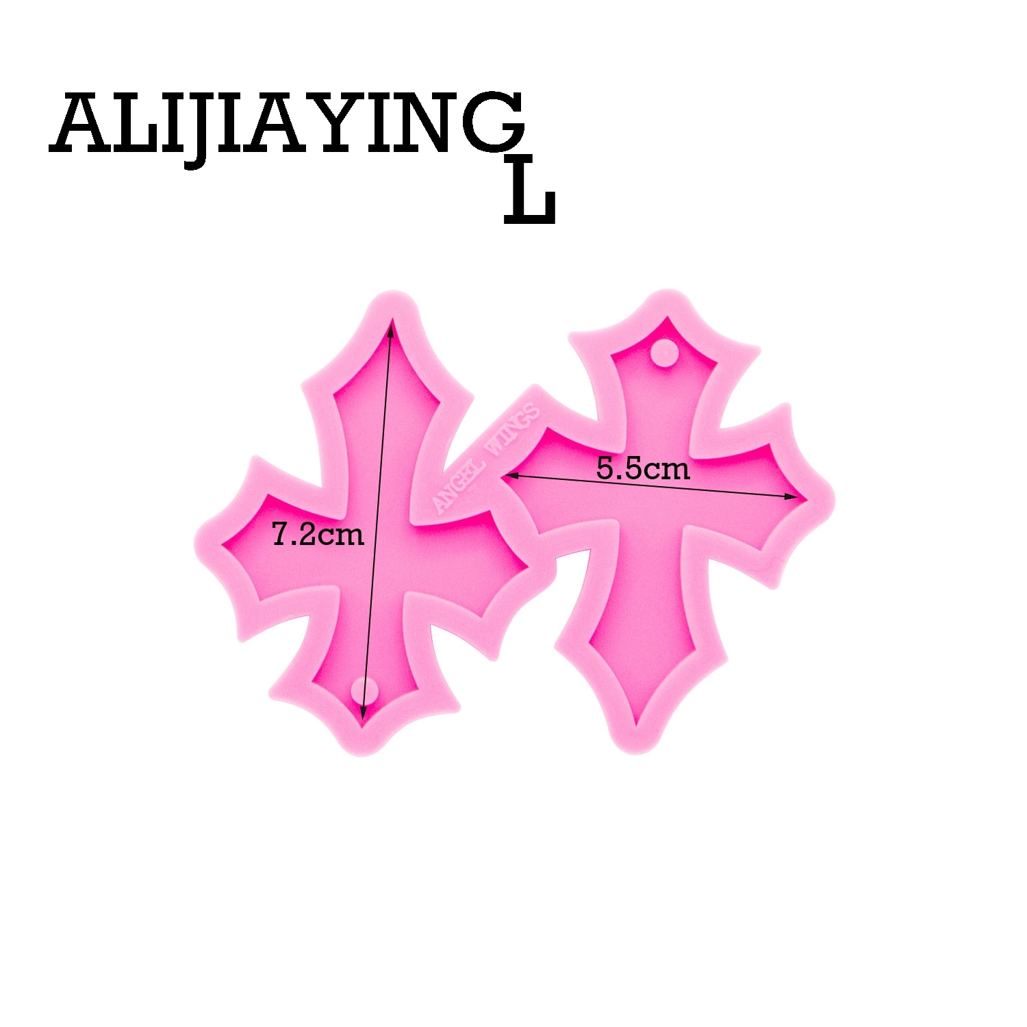 DY0400 del arte Smooth mariposa y moldes de rana molde craf Llavero de silicona moldes de resina epoxi molde DIY: DY0321-L Pink