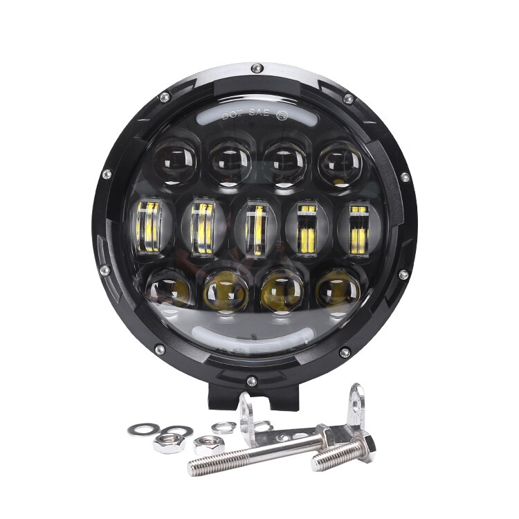7 tommer 105w led forlygter fjernlys led -arbejdslys med drl parkeringslys til lastbil suv atv 4wd konstruktion camping: Default Title