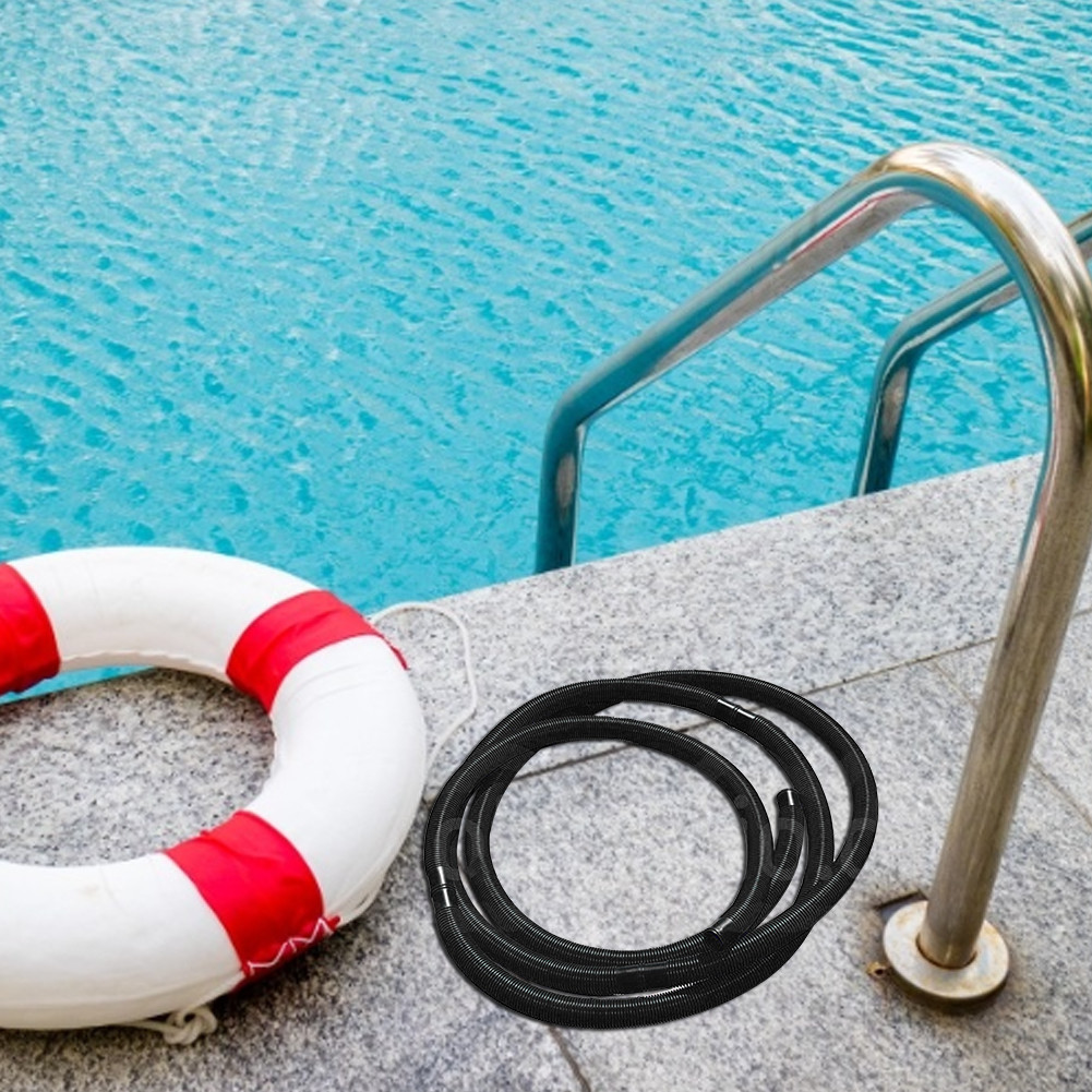 Manguera de agua para piscina con diámetro de 32 Mm y longitud Total de 6,3 m, manguera de jardín de plástico Flexible, tubería de agua