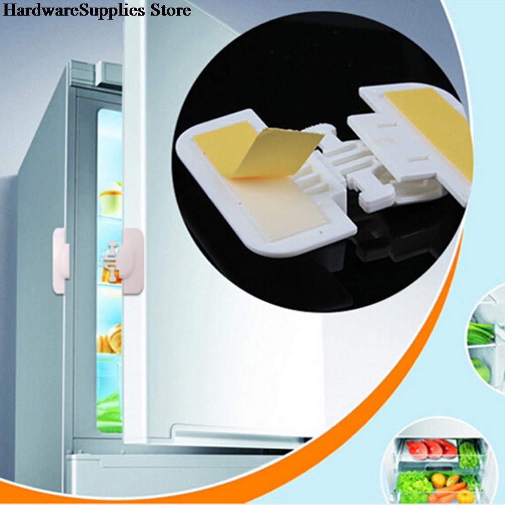 1Pcs Home Refrigerator Fridge Freezer Door Lock Latch Catch White