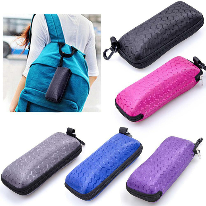 Brille etuier cover solbrille etui til kvinder brilleæske med lanyard lynlås brille etui til mænd