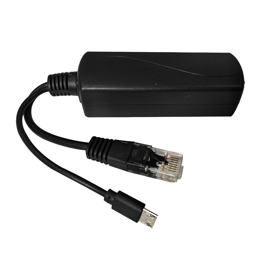 Micro usb bærbar aktiv poe splitter adapter multifunktion 48v to 5v 2a 100 mhz kontor praktiske kompakte hjemmenetværksværktøjer