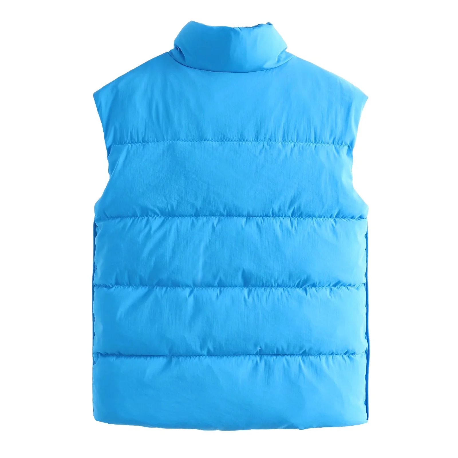 Dame & #39 ;s parkas vest jakker kåpe blå vest knapp ermeløs streetwear jakke dame varm lomme kvinne yttertøy trf