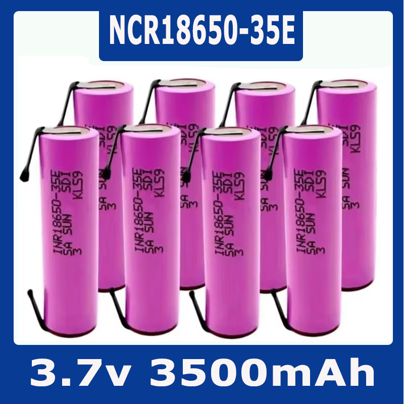 18650 35E 3500mAh 20Adischarge 3.7V INR18650-35E 18650 li-ion 3.7V batterij oplaadbare batterij + DIY nicke