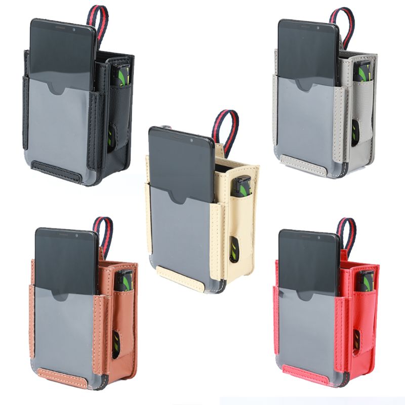 Multifunctionele opbergtas voor autoventilatieroosters van pu-leer, autotelefoonhouder, sleutelhouder en penhouder