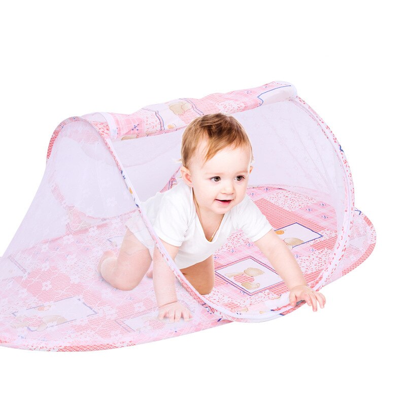 Baby Klamboe Tent Draagbare Opvouwbare Reizen Bed Veilig Mesh Buggy Wieg Vol Cover Netting Klamboe Voor Baby Wieg