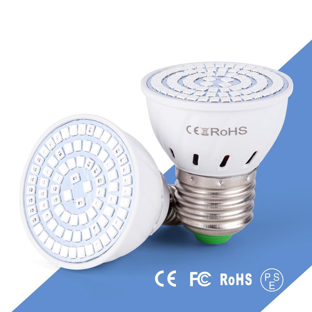 Voksende ledet phyto lampe  e27/gu10/MR16/e14/b22 220v lys ledet til hydroponics voksetelt innendørs rød blå ledet planter vekst lampe