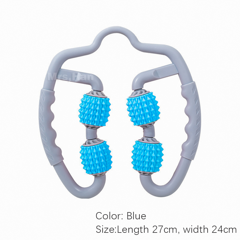 Yoga Massage Roller Triggerpoint Massage Rollers Voor Arm Been Nek Spierweefsel Voor Fitness Gym Pilates Sport Manual Massager: Bruin