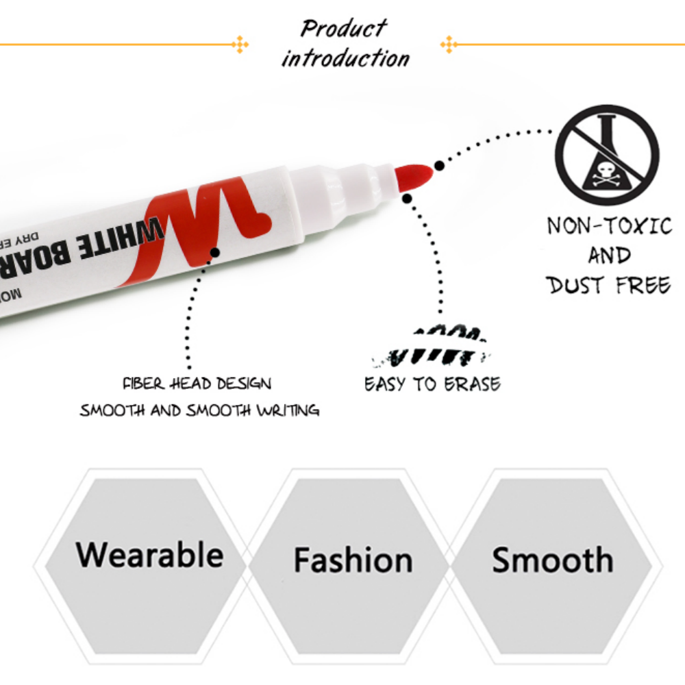 Uitwisbare Whiteboard Marker Pen Droog Wissen Schoolbord Marker Zwart/Blauw/Groen/Rood Krijt Glas Kantoor school Art Marker