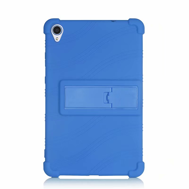 Funda de silicona para Lenovo Tab M8 HD TB-8505 8505F, funda a prueba de golpes M8 FHD TB-8705 8705X, soporte de pie: Dark Blue