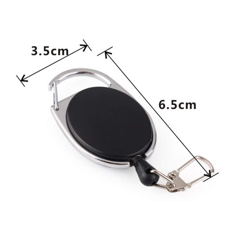 Retracable Keychain Keyring Anti-lost Anti-theft Wire Rope Spring Buckle Outdoor Survival Camp Tool