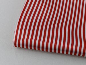 Zachte Shirt Pyjama Doek Charmeuse Satin Gedrukt Stof Stripes: color 8 red