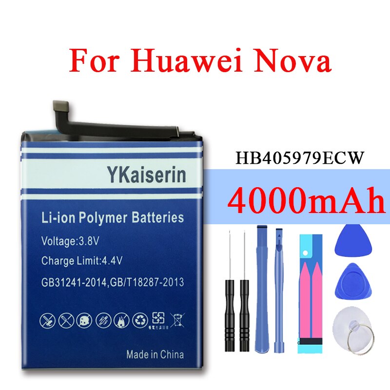 HB356687ECW Batteria Per Huawei Honor 6A /8A/9i /7X / Y5 2017 / P9 Lite Mini Per huawei G10 Compagno 10 Lite/Nova 2 Più P9 Più: For  Nova