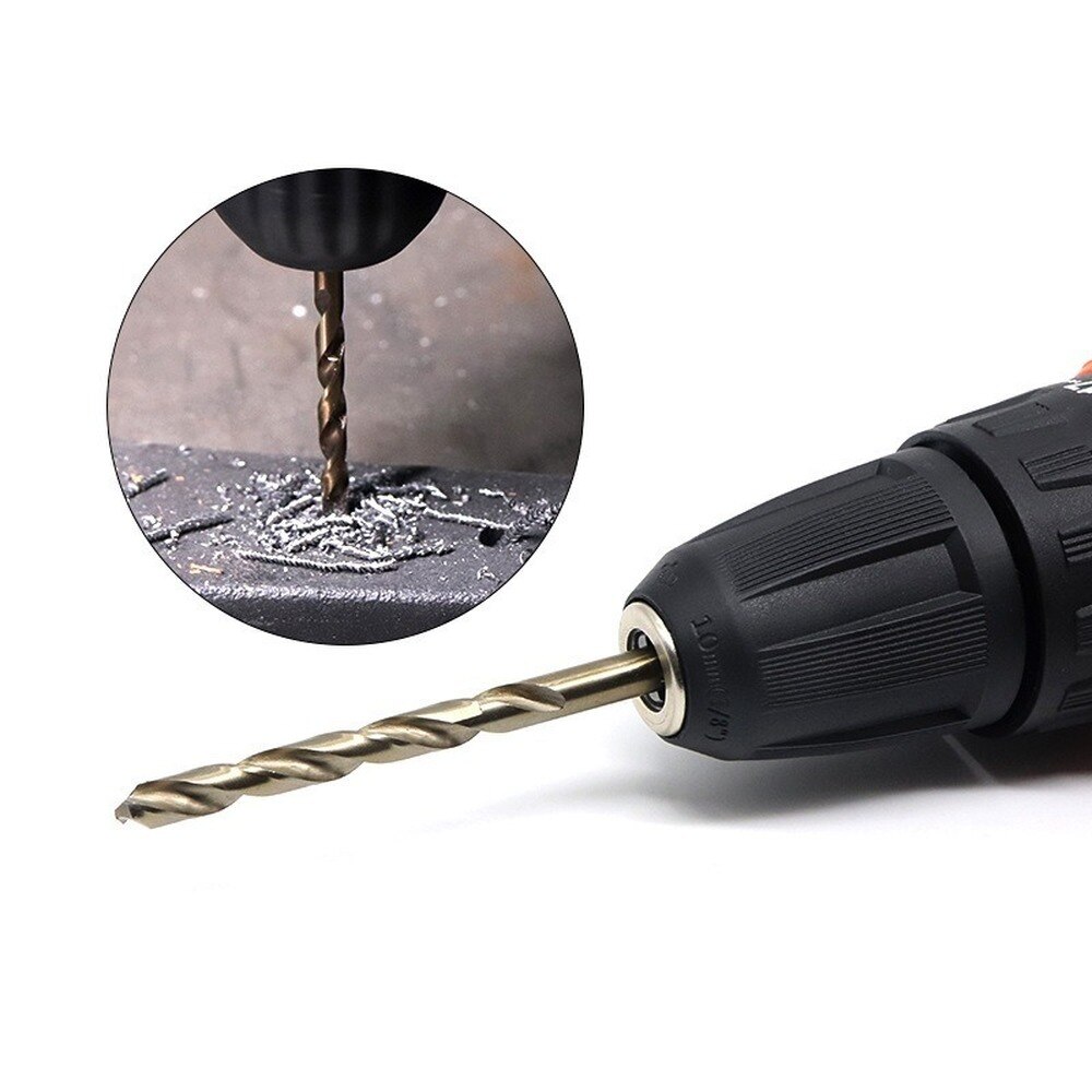 Broca helicoidal de acero de cobalto de alta velocidad M35, juego de herramientas de acero inoxidable, accesorios para perforación de Metal y acero inoxidable, metalúrgico