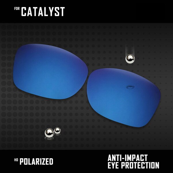 OOWLIT Lenses Replacements For Oakley Catalyst Sunglasses Polarized - Multi Colors: Sapphire Blue