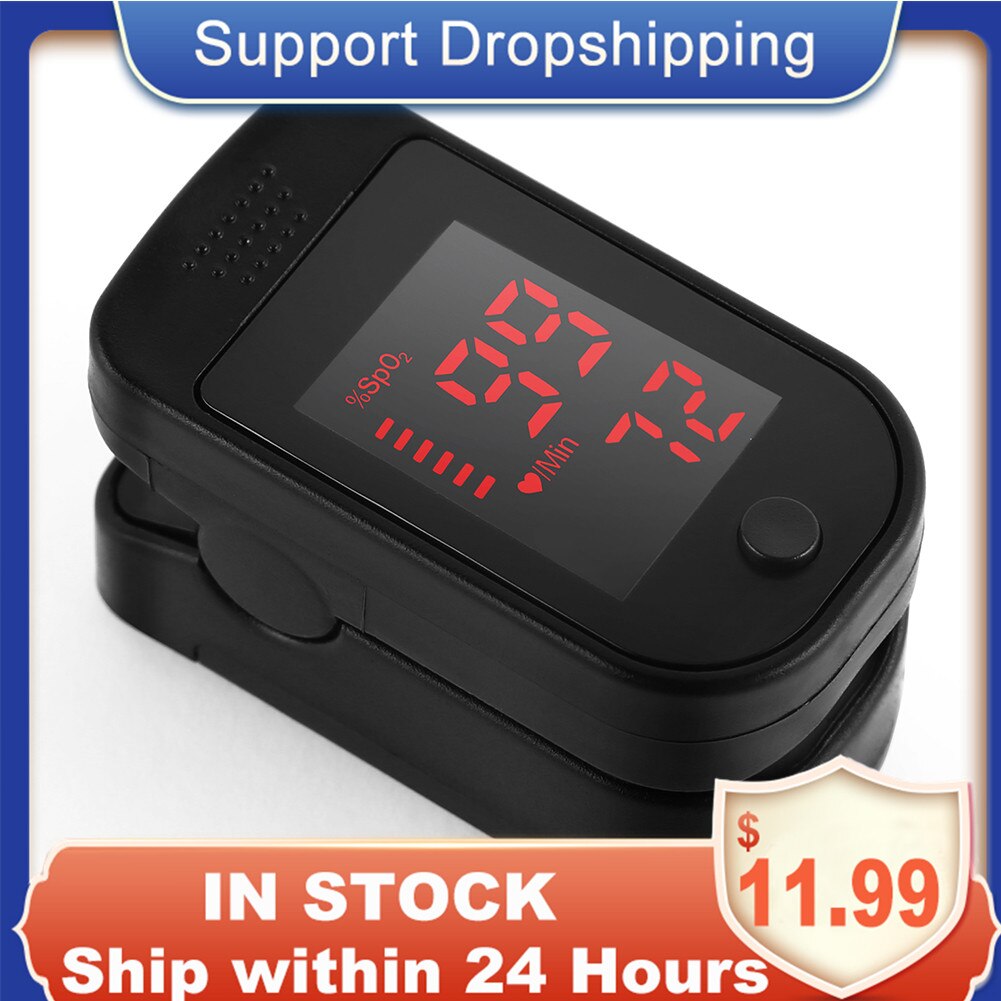 Fingertip Pulse Oximeter LED Digital Display for Gauging Pulse Rate Blood Oxygen Saturation Ward Monitoring