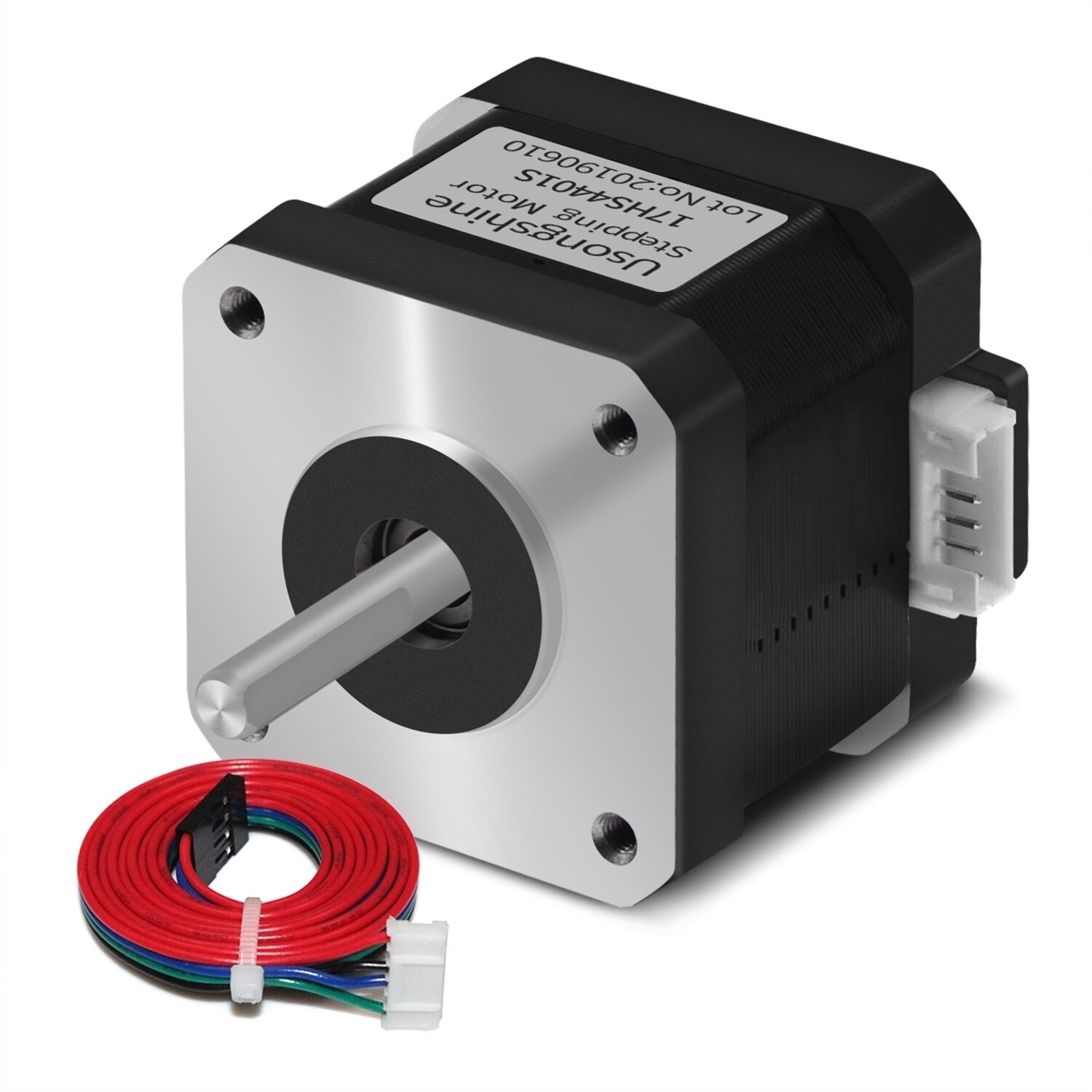 Usongshine nema 17 stepper motor 17 hs 4401s 1.5a nema 17 42 bygh 17 hs 4401 4 bly for 3d printer xyz cnc graver