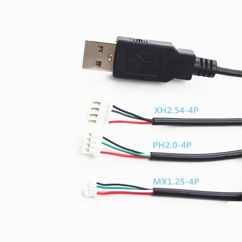 0.3m 5V USB Power Supply Cable To XH2.54 PH2.0 Dupont 2P 4P Charger Charging Cord Extension Connector DIY