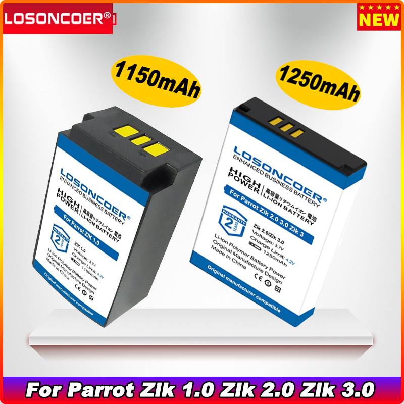 LOSONCOER 1250mAh Battery PF056001AA For Parrot ZIK, Zik 1, Parrot Zik 1.0 One Zik 2.0 Zik 2 Zik 3.0 Zik 3 MCELE00254 MH46671