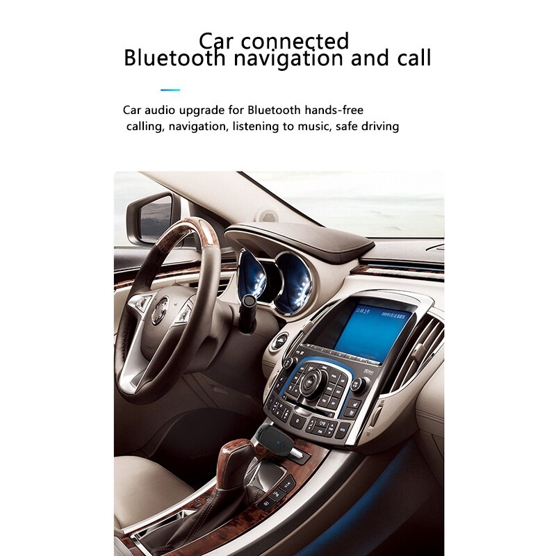 Clip-on Bluetooth 5.0 Adapter Multi-Function Headset Bluetooth Connector Car Stereo Bluetooth Receiver