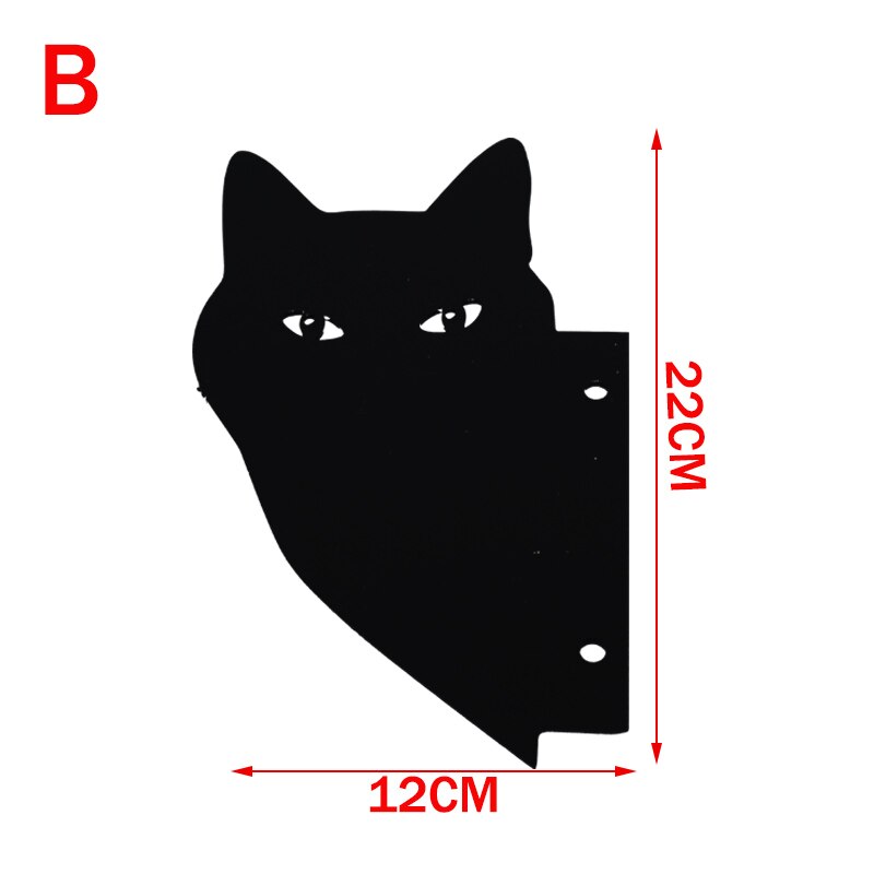 Animals Cat Fence Peeker Post Hangers Sculpture Garden Window Statue Hanging Fence Cat Peeker Artwork Outdoor Lawn Garden Decor: 2