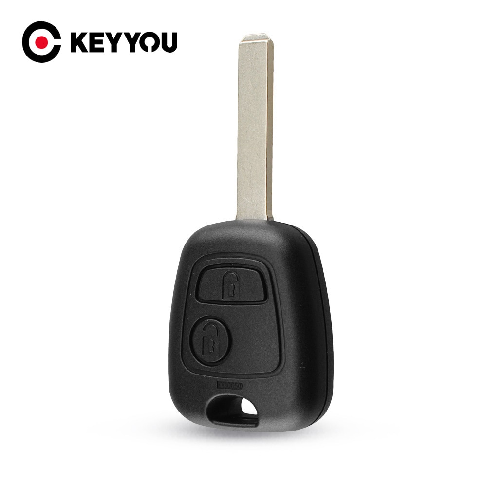 Keyyou 15Pcs Vervanging Remote Key Keyless Voor Peugeot 307 Autosleutel Shell VA2 Blade 2 Knoppen Gloednieuwe